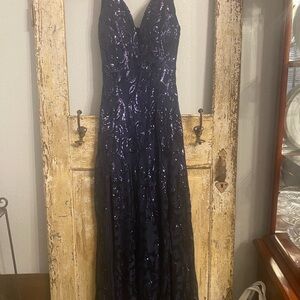 Windsor Midnight Blue Sequin Dress, Size M